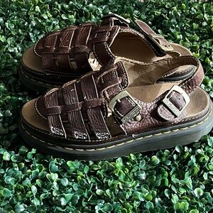 Dr. Martens Chunky Sandal, Brown Leather